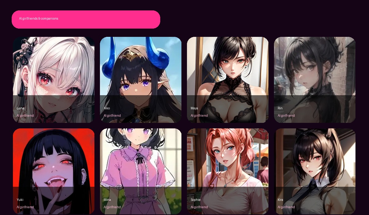 Eros AI AI girlfriend source visuals